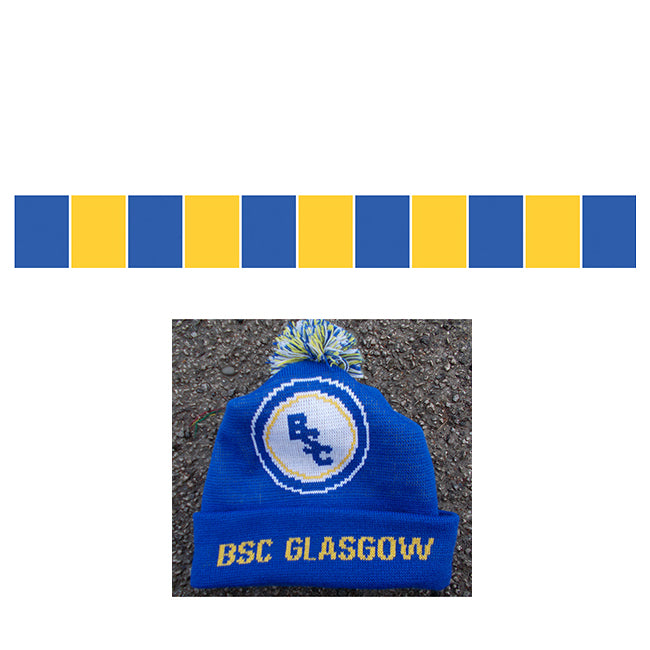 BSC Glasgow Away Hat and Bar Scarf Combo